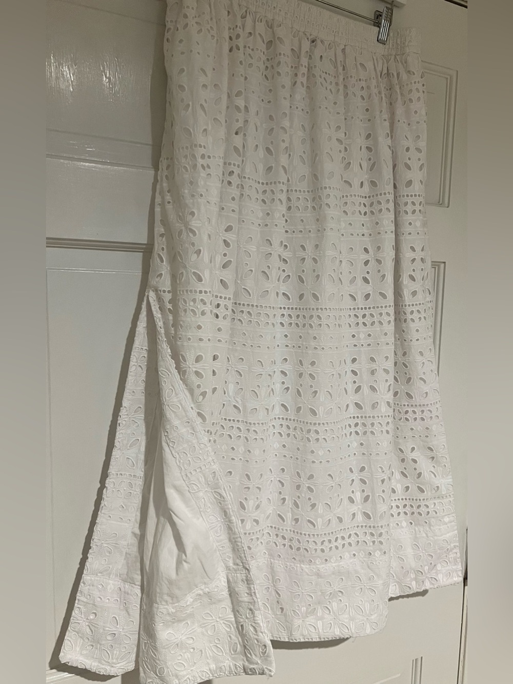 J. Crew White Eyelet Maxi Skirt - Picture 2 of 8